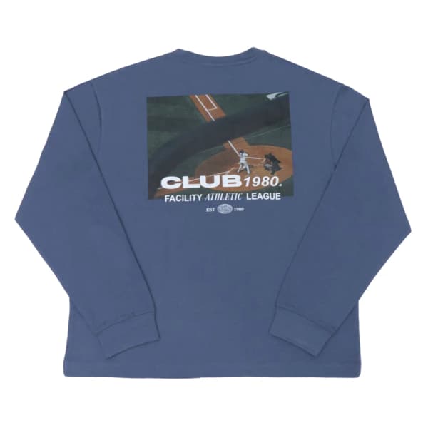 FACILITY Baseball Collection - Jillian Crewneck Graphic Heavyweight - Vintago Indigo lifestyle