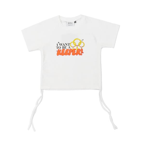FACILITY Harry Potter Collection - I Want To Be A Keeper Tee - White
