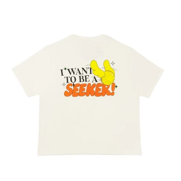 FACILITY Harry Potter Collection - I Want To Be A Seeker Boxy Tee - Star White lifestyle