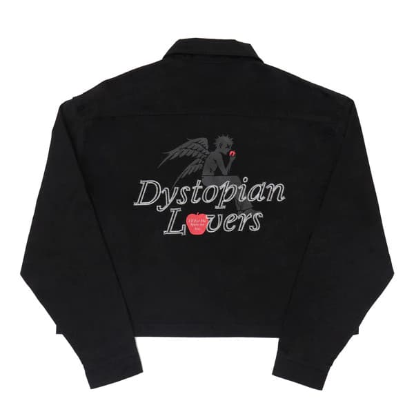 FACILITY STRXNDEDBOY - Dystopian Lovers Work Jacket - Black lifestyle