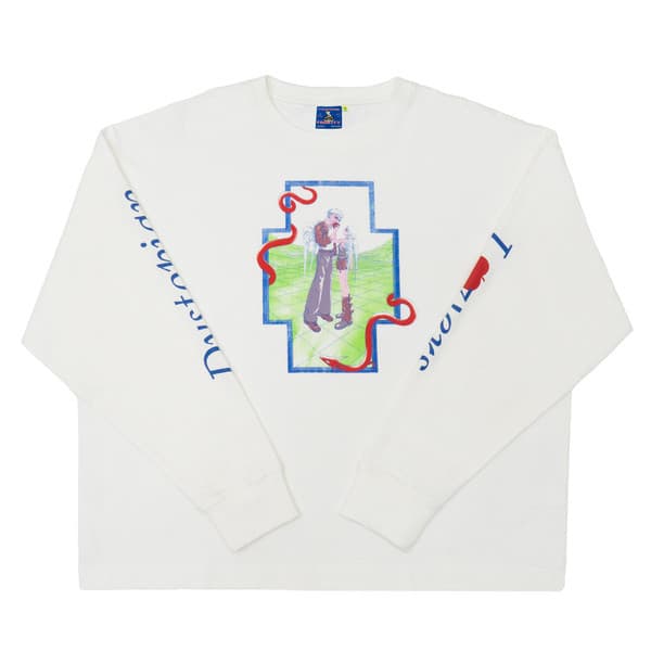 FACILITY STRXNDEDBOY - Temptation Boxy Long Sleeve - White