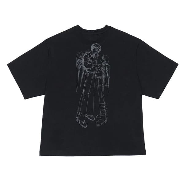 FACILITY STRXNDEDBOY - Adam & Eve Boxy Tee - Jet Black lifestyle