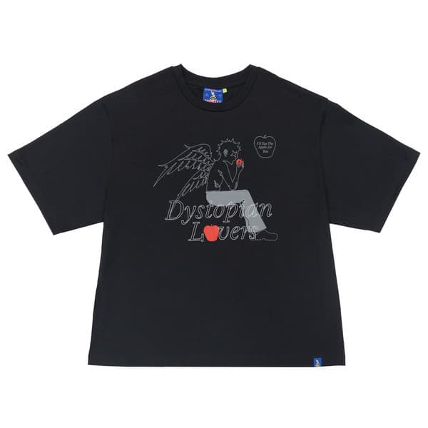 FACILITY STRXNDEDBOY - Adam & Eve Boxy Tee - Jet Black