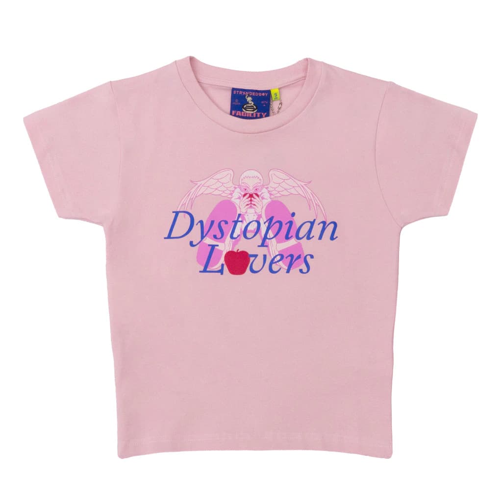 FACILITY STRXNDEDBOY - Dystopian Lovers Baby Tee - Pink
