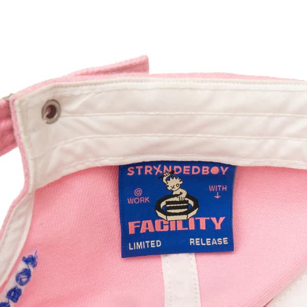 FACILITY STRXNDEDBOY - Dystopian Lovers Cap In Pink Twill thumbnail 3